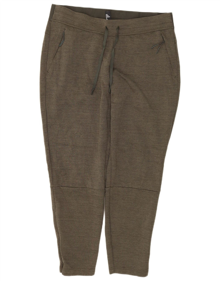 ADIDAS Womens Tracksuit Trousers UK 20/22 XL  Khaki Flecked