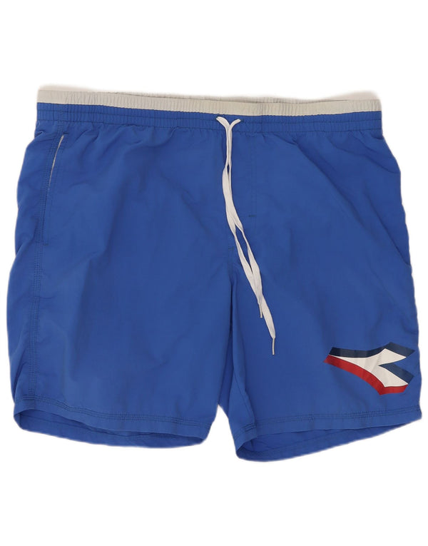 Diadora Mens Graphic Swimming Shorts XL Blue Colourblock