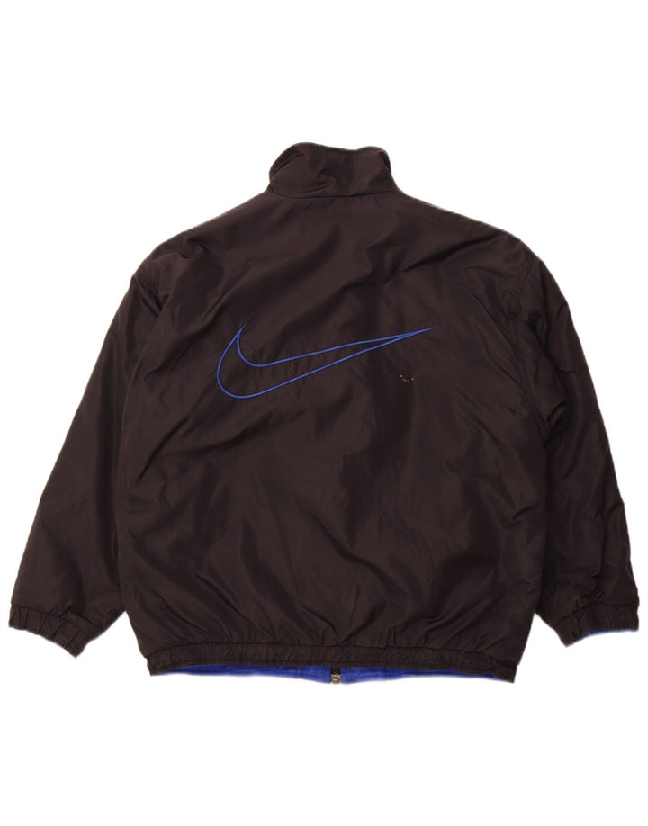 NIKE Boys Windbreaker Jacket 12-13 Years Large  Black Nylon