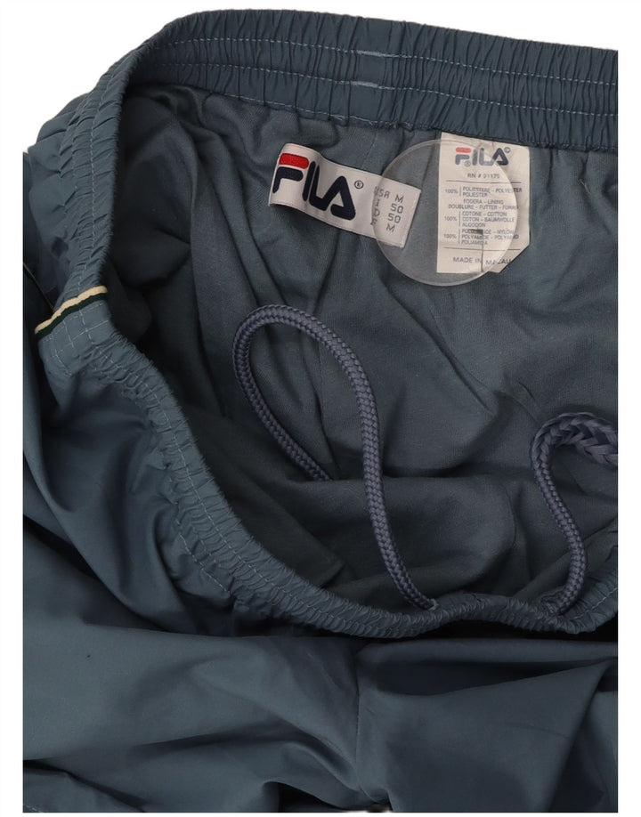 FILA Mens Tracksuit Trousers Medium  Blue Polyester