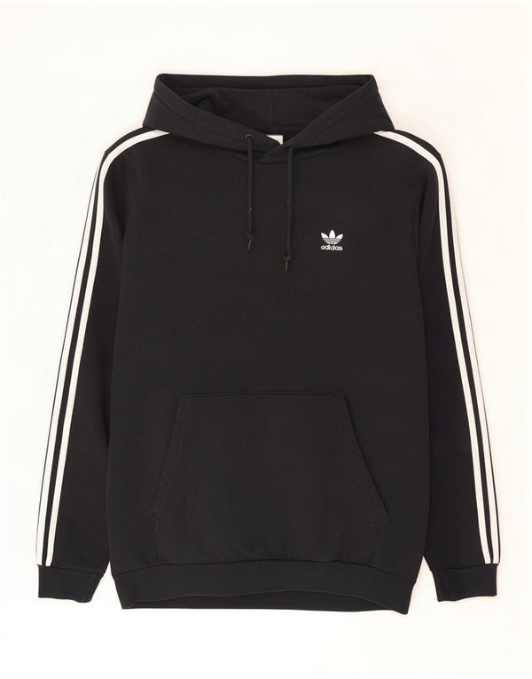 Adidas Mens Hoodie Jumper Large Black Cotton