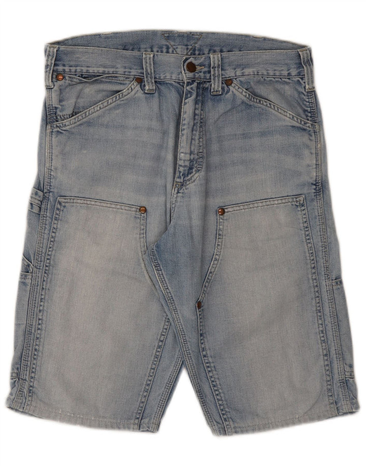 Meltin' Pot Mens Cargo Denim Shorts W31 Medium  Blue