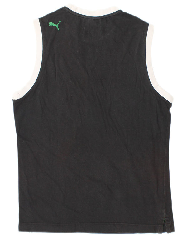PUMA Mens Graphic Vest Top Medium Black