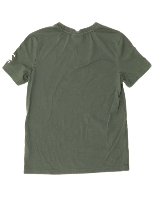Canterbury Boys Graphic T-Shirt Top 9-10 Years Green Cotton