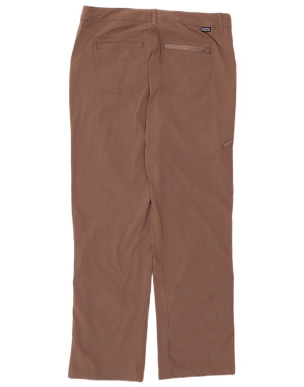 Patagonia Womens Cargo Trousers US 8 Medium W30 L29 Brown Polyamide