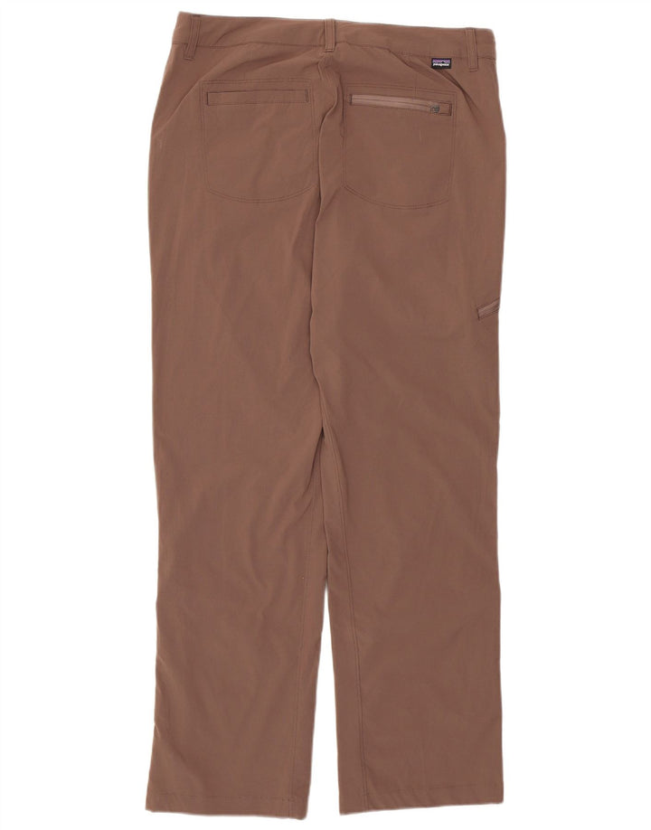 Patagonia Womens Cargo Trousers US 8 Medium W30 L29 Brown Polyamide