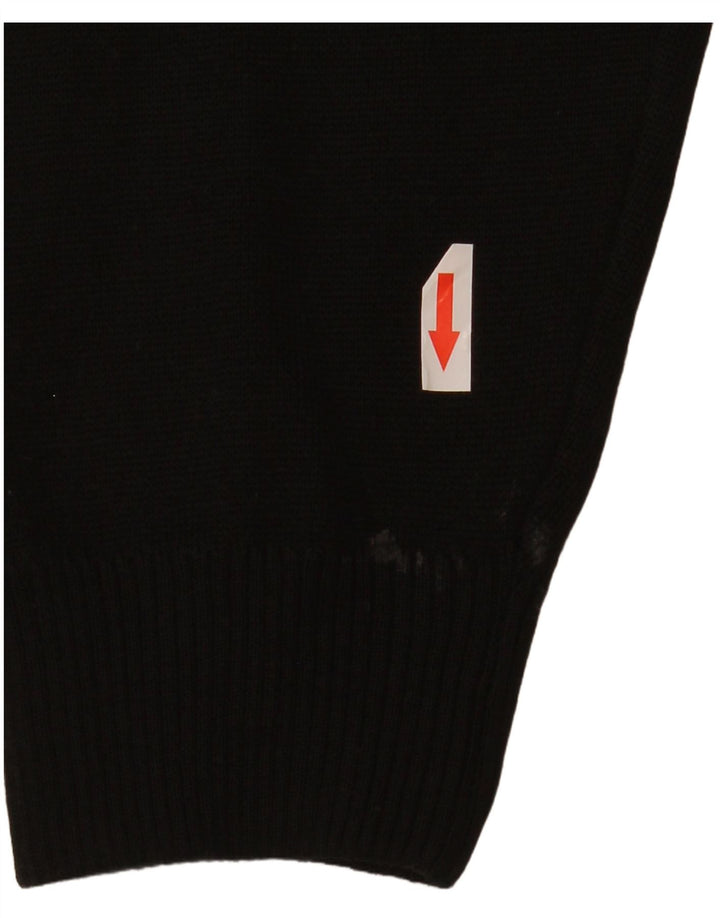 Marks & Spencer Mens Crew Neck Jumper Sweater Large Black Acrylic