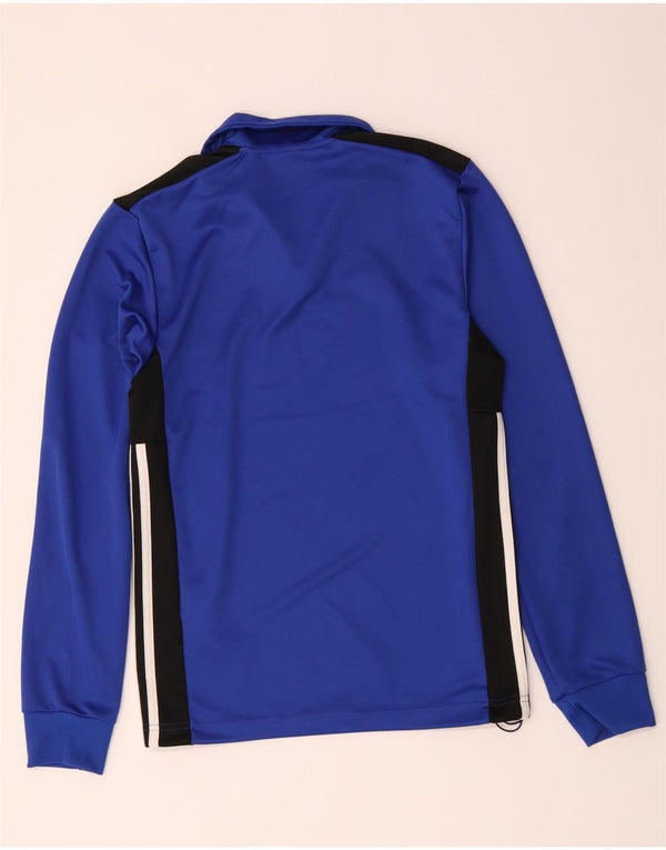 Adidas Mens Climalite Zip Neck Pullover Tracksuit Top XS Blue Colourblock