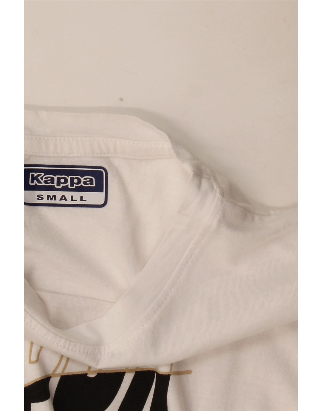 KAPPA Womens Graphic T-Shirt Top UK 10 Small White