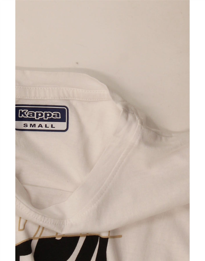 KAPPA Womens Graphic T-Shirt Top UK 10 Small White