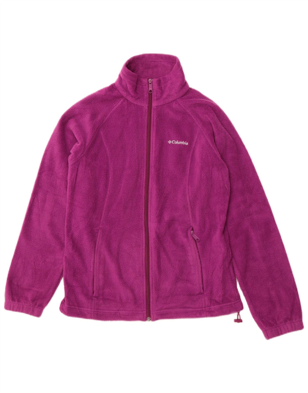 COLUMBIA Womens Fleece Jacket UK 10 Small Purple Polyester