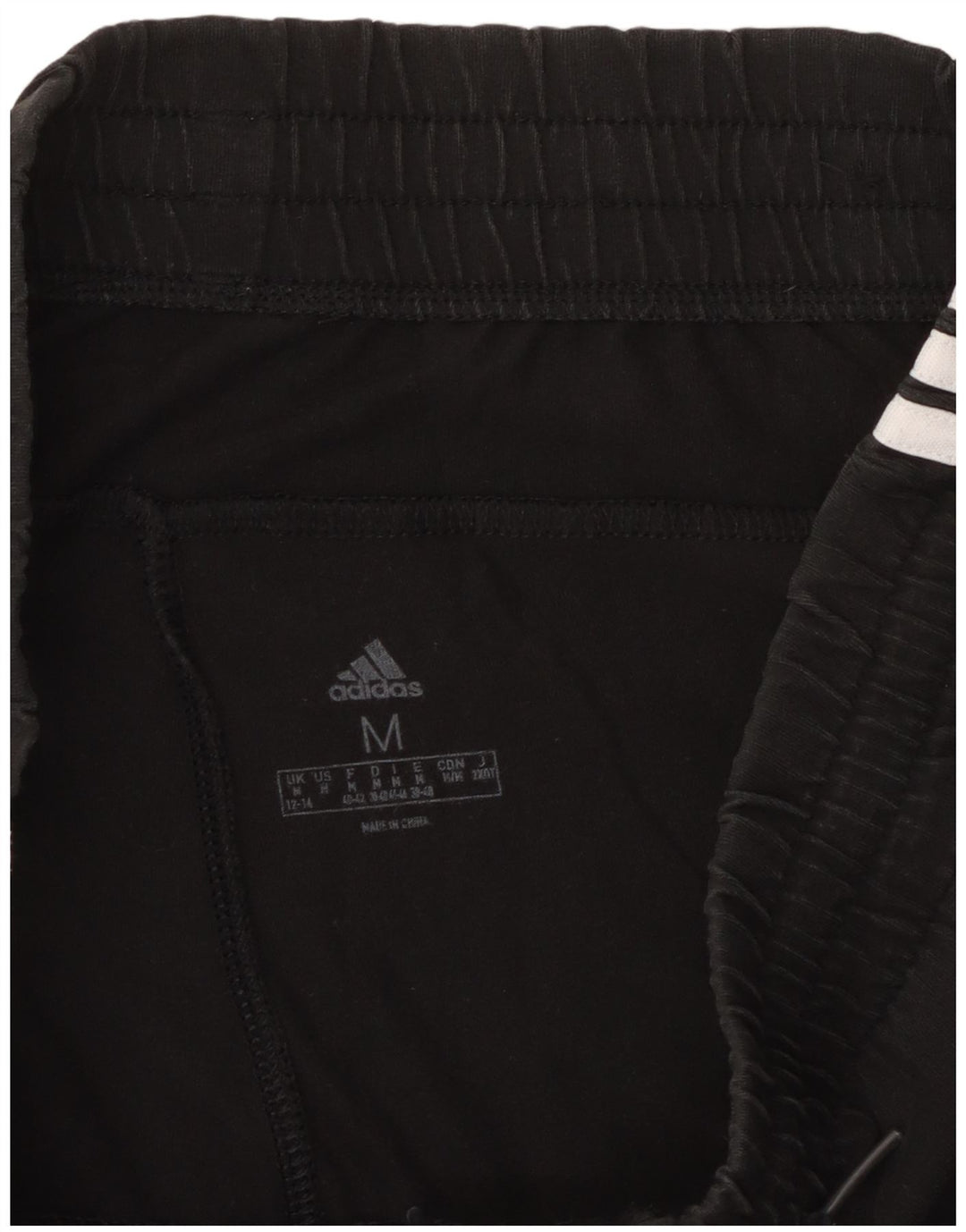 ADIDAS Womens Tracksuit Trousers Joggers UK 12/14 Medium Black Cotton