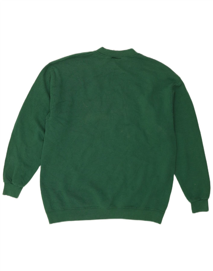 Lee Mens Graphic Sweatshirt Jumper Large Green Cotton