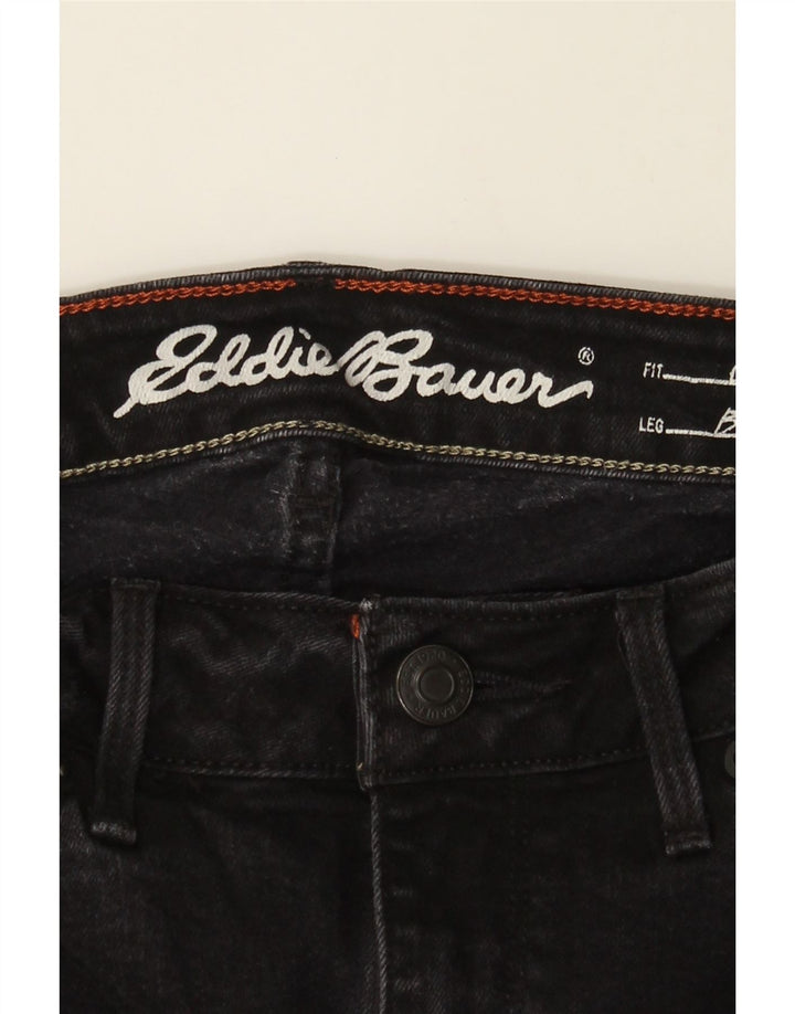EDDIE BAUER Womens Curvy Bootcut Jeans US 6 Medium W28 L31 Black Cotton Vintage Eddie Bauer and Second-Hand Eddie Bauer from Messina Hembry 