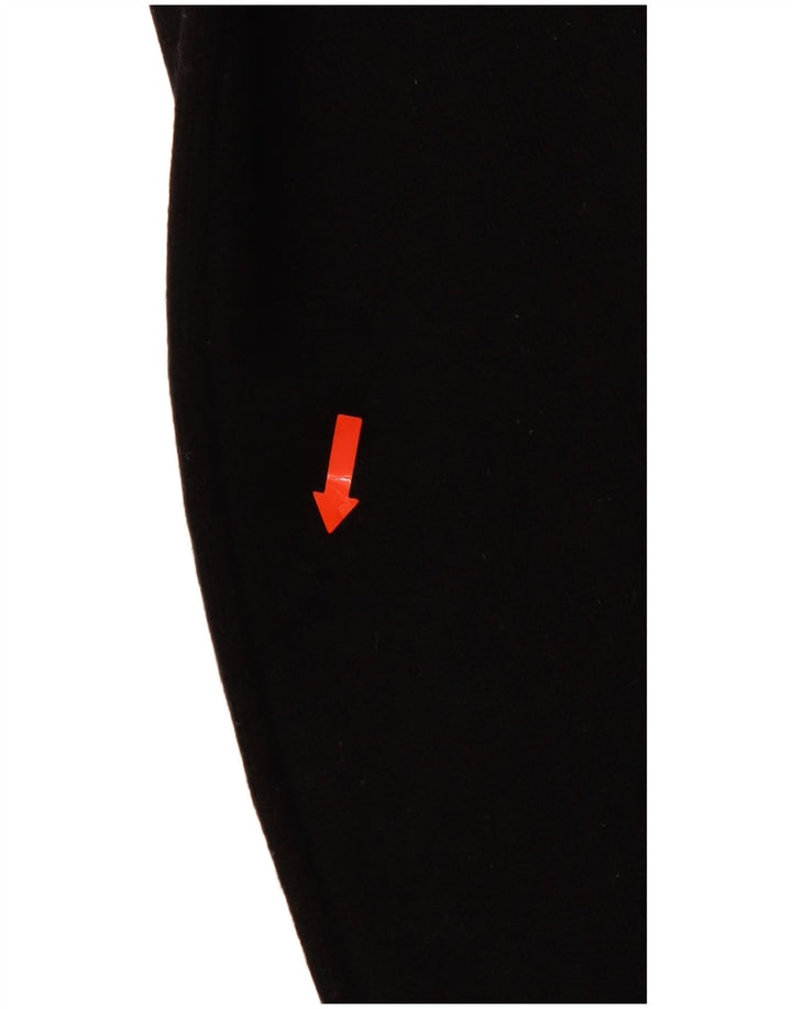 LEVI'S Womens Roll Neck Jumper Sweater UK 10 Small Black Striped Lambswool