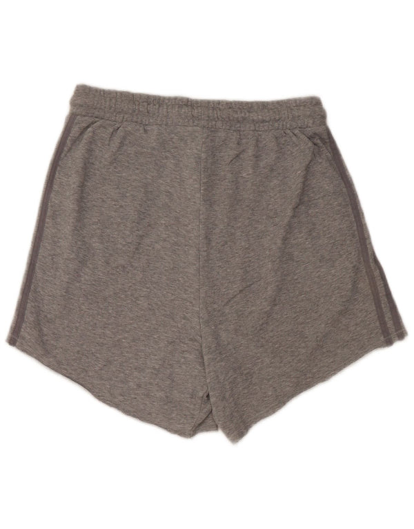 Adidas Womens Sport Shorts UK 12/14 Medium  Grey Cotton