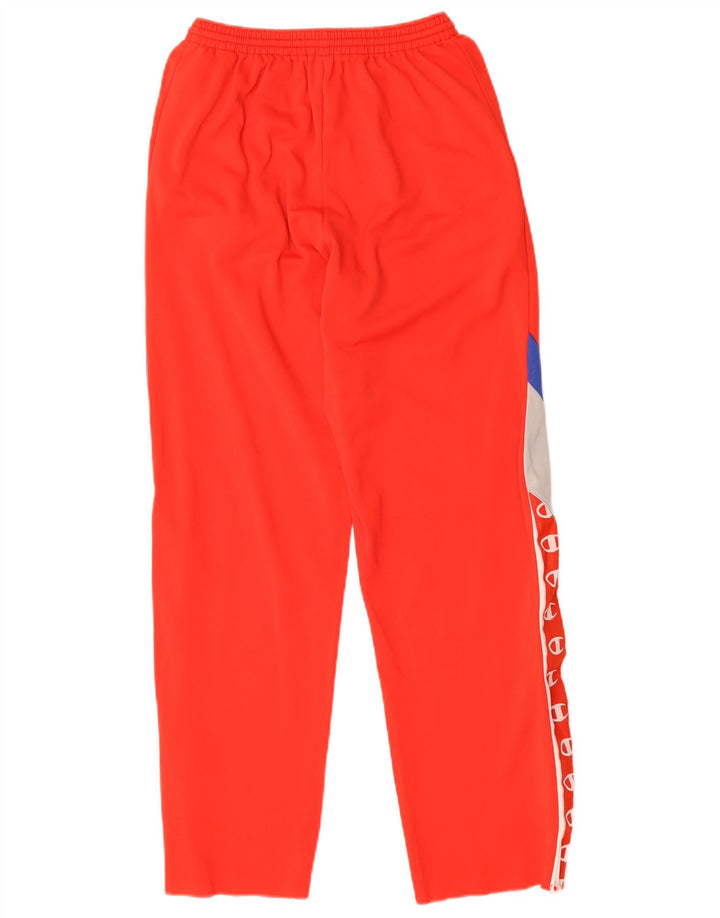 Champion Mens Graphic Tracksuit Trousers Small  Red Colourblock Polyamide