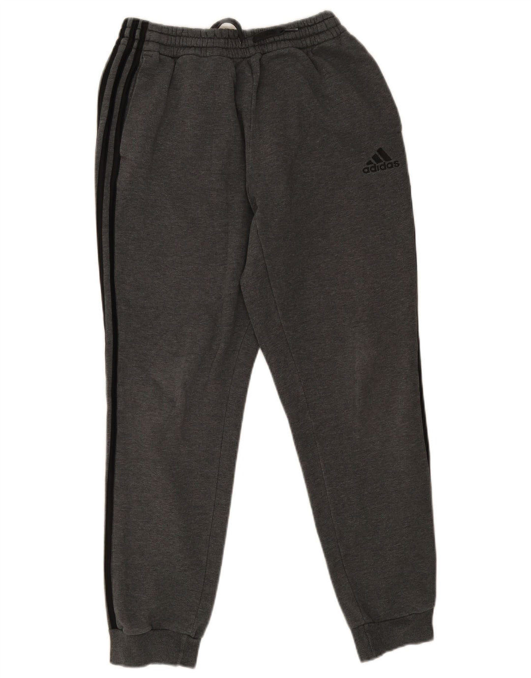 ADIDAS Mens Tracksuit Trousers Joggers Medium Grey Cotton
