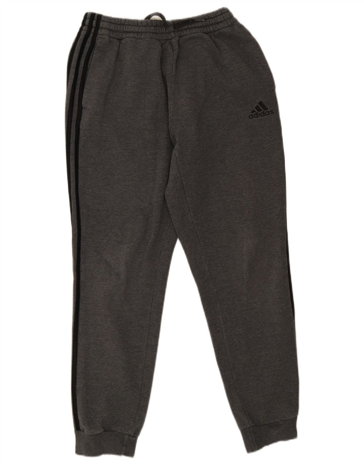 ADIDAS Mens Tracksuit Trousers Joggers Medium Grey Cotton