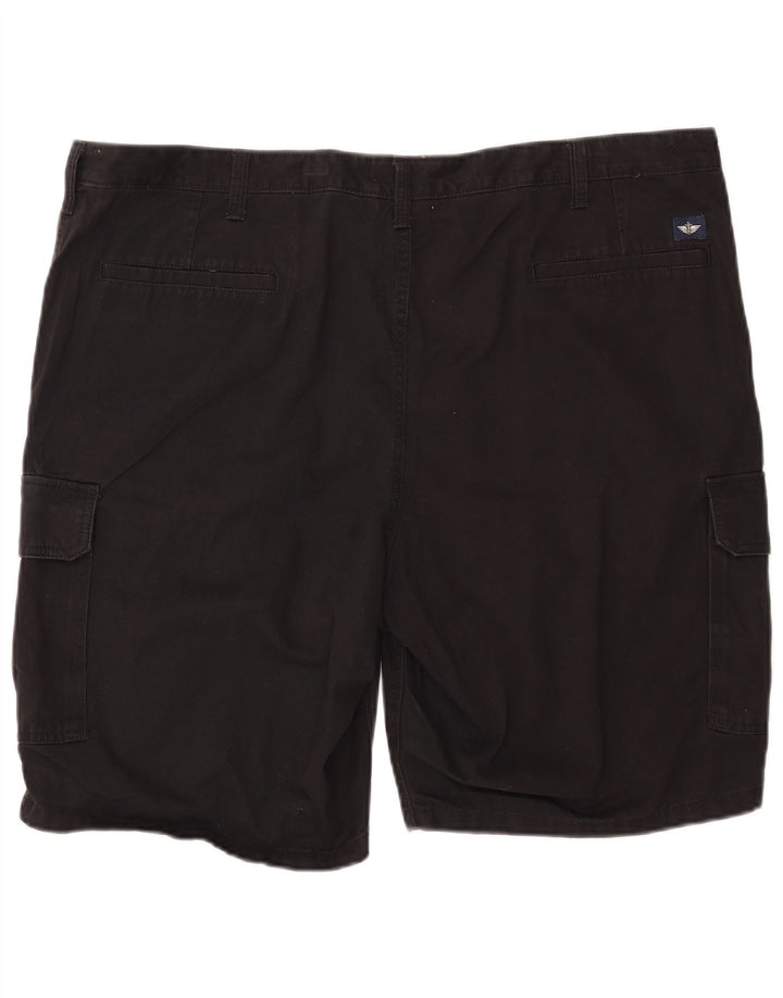 DOCKERS Mens Cargo Shorts W42 2XL Black Cotton