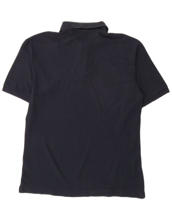 Fila Mens Polo Shirt Medium Navy Blue Cotton