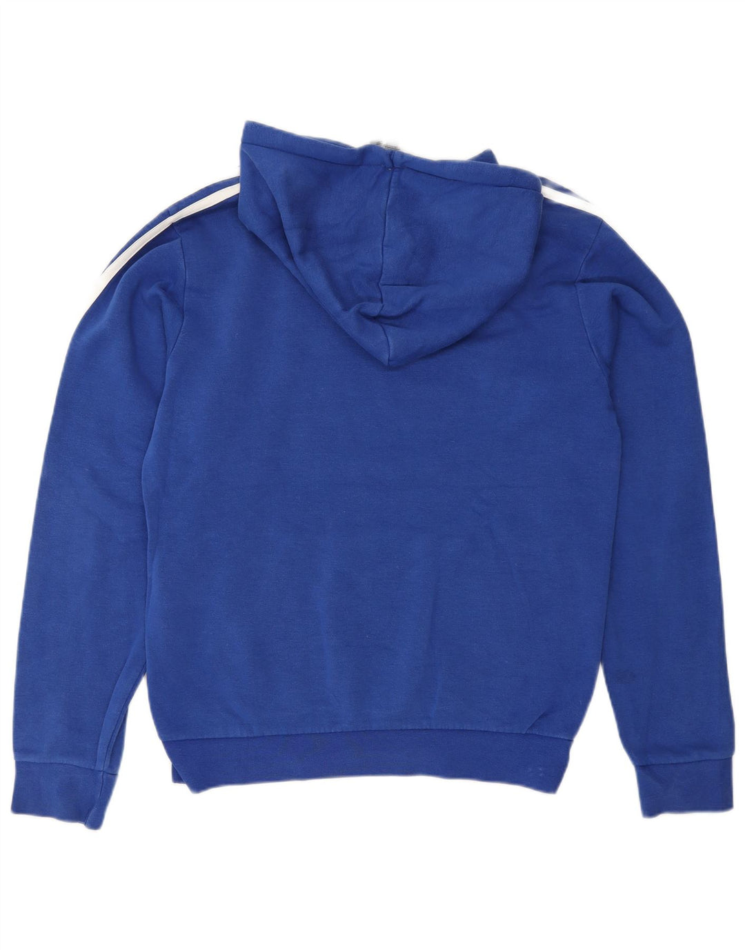 ADIDAS Mens Graphic Hoodie Jumper Small Blue Cotton