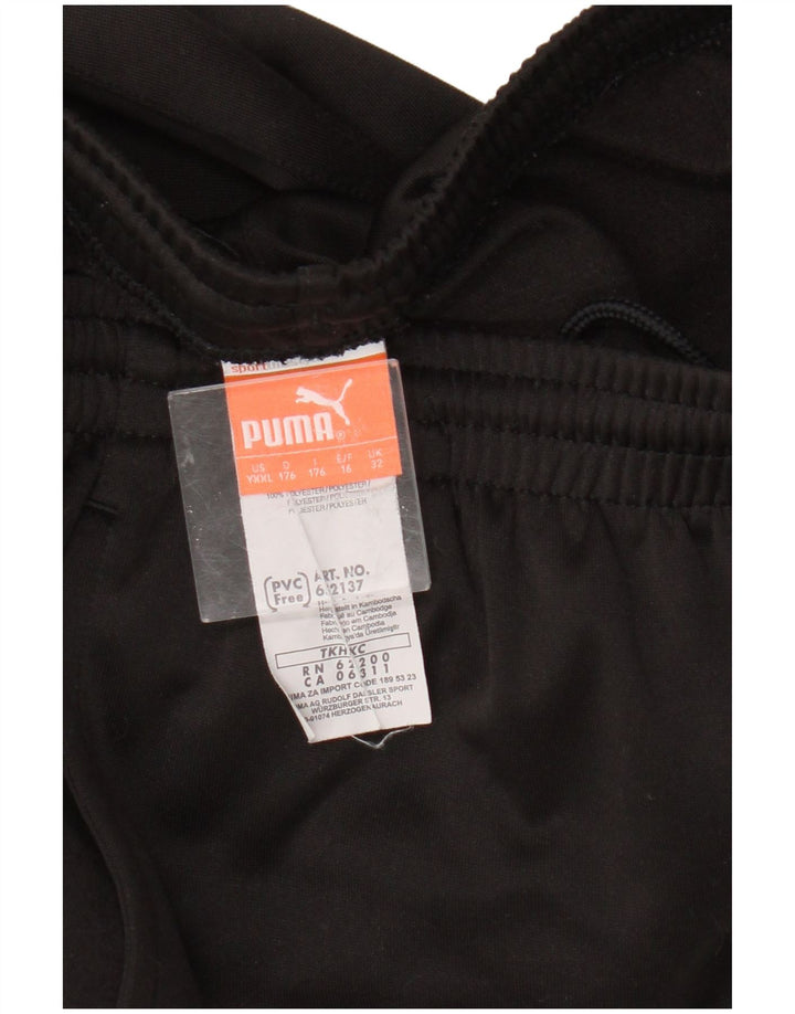 Puma Boys Tracksuit Trousers 15-16 Years Black Polyester