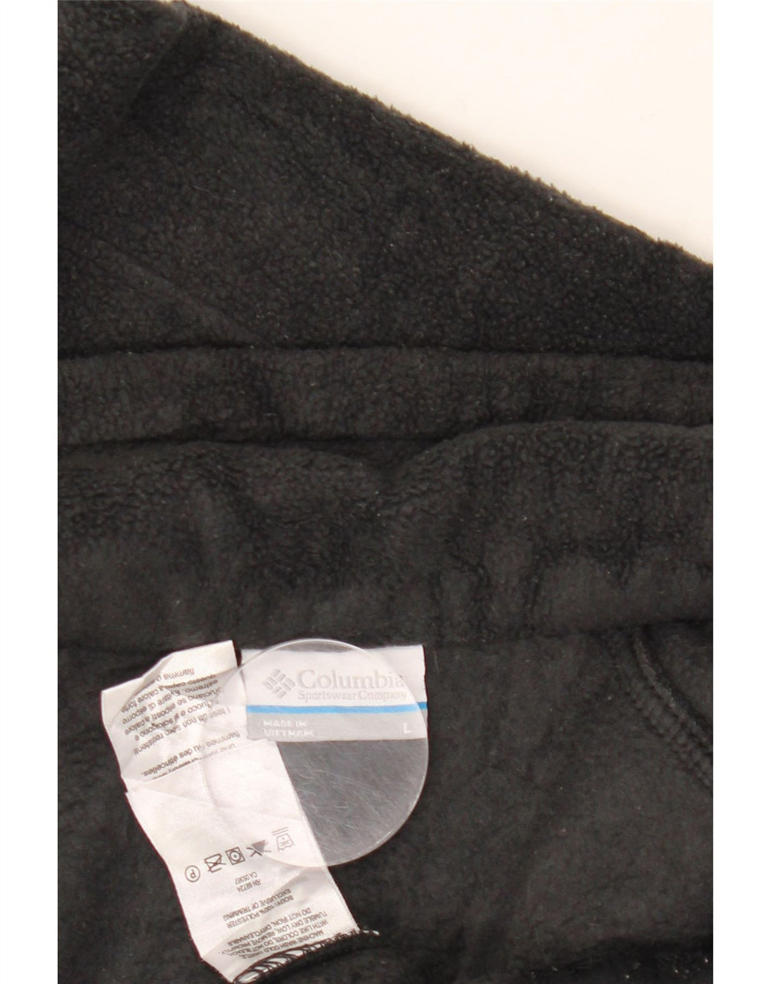 COLUMBIA Womens Fleece Jacket UK 16 Large Black Polyester