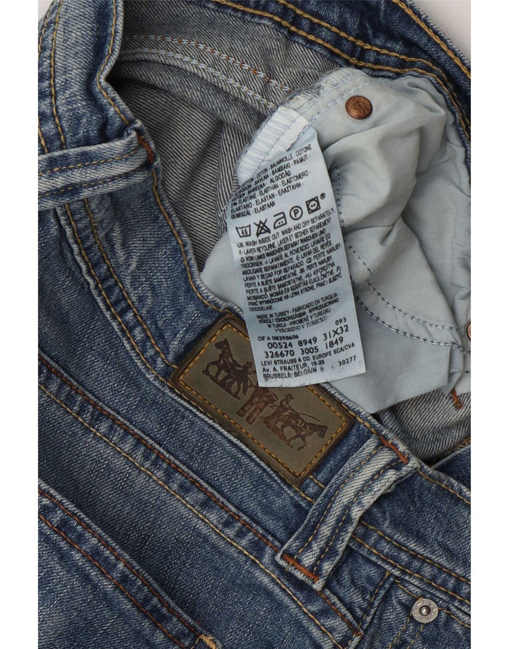 Levi's Womens Bootcut Jeans W31 L32 Blue Cotton