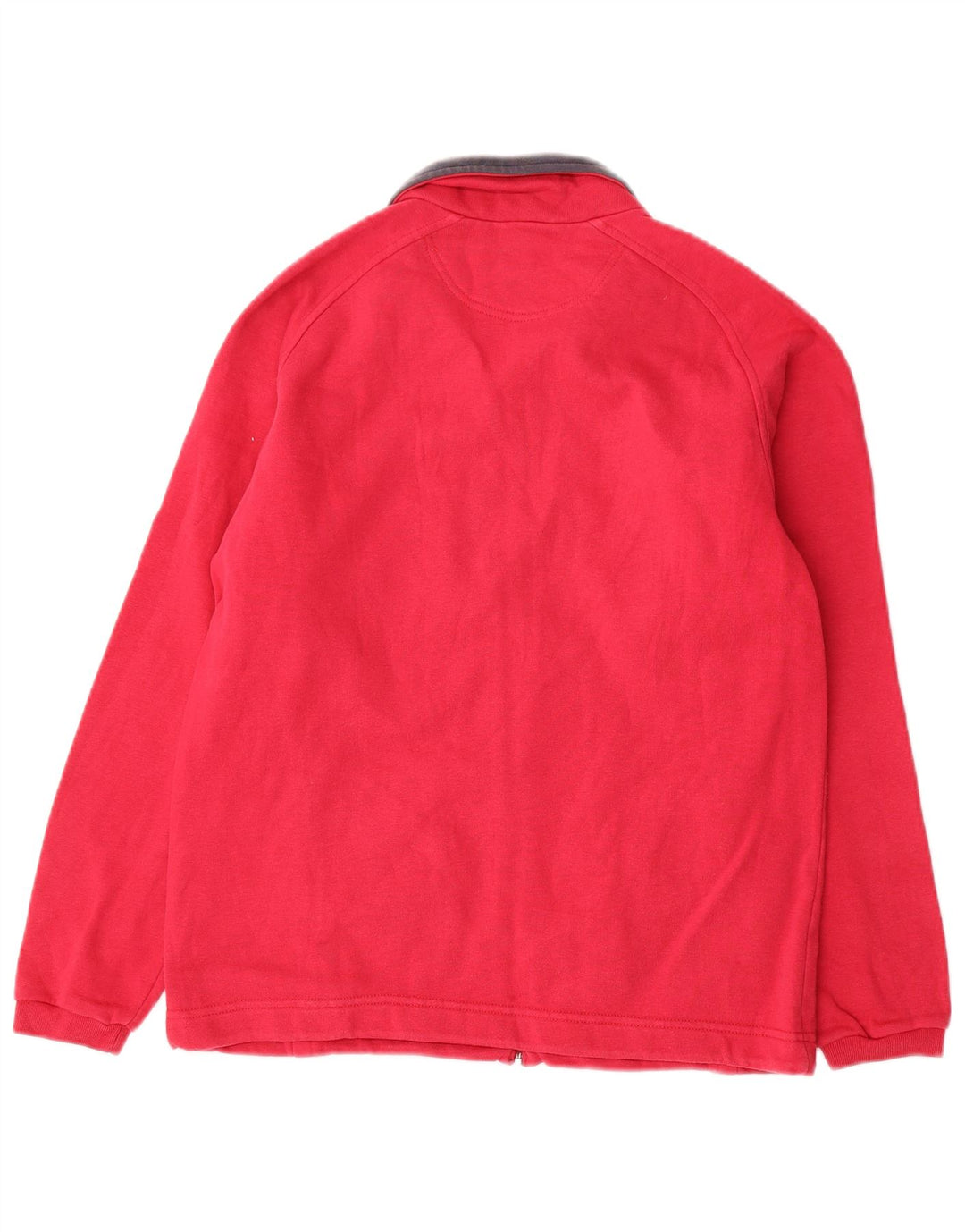 Champion Womens Oversized Tracksuit Top Jacket UK 10 Small Red Cotton