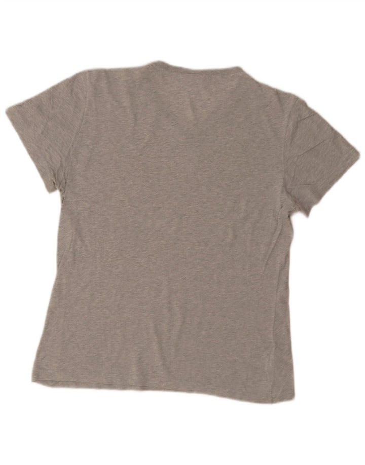 Lacoste Mens Regular Fit T-Shirt Top Size 4 Medium Grey Cotton