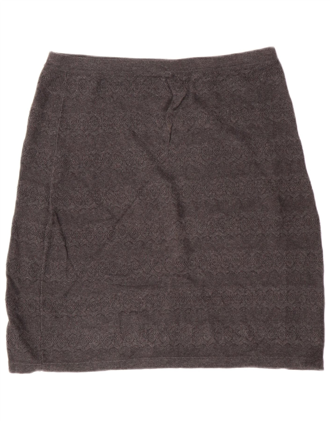 Fat Face Womens High Waist Mini Skirt UK 16 Large W30 Grey Cotton Classic