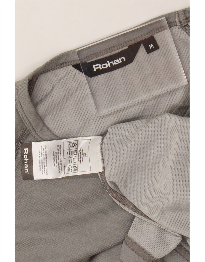 ROHAN Mens T-Shirt Top Medium Grey Polyester