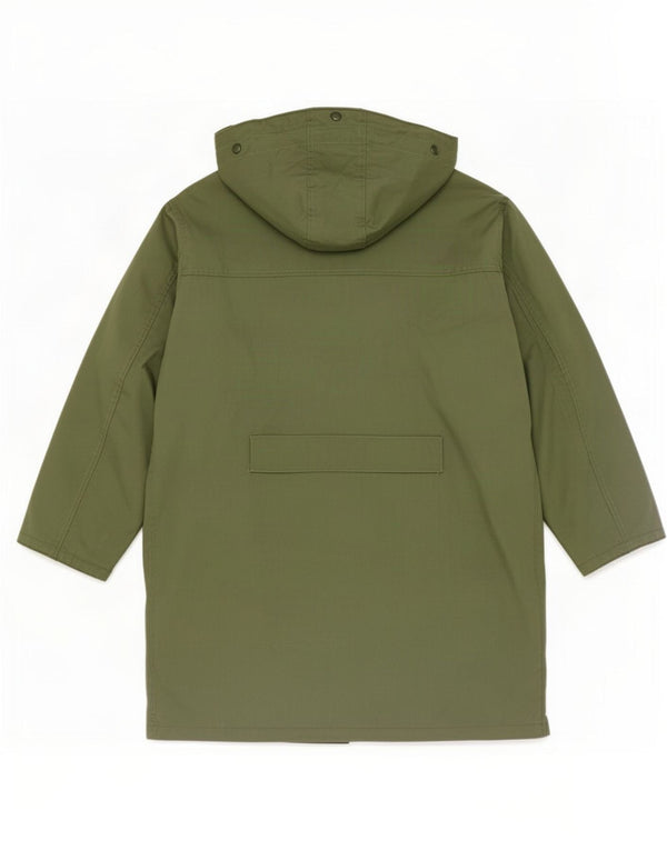 Vintage Mens Hooded Loose Fit Parka Jacket UK 38 Medium Green