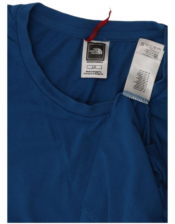 THE NORTH FACE Mens T-Shirt Top Large Blue Cotton