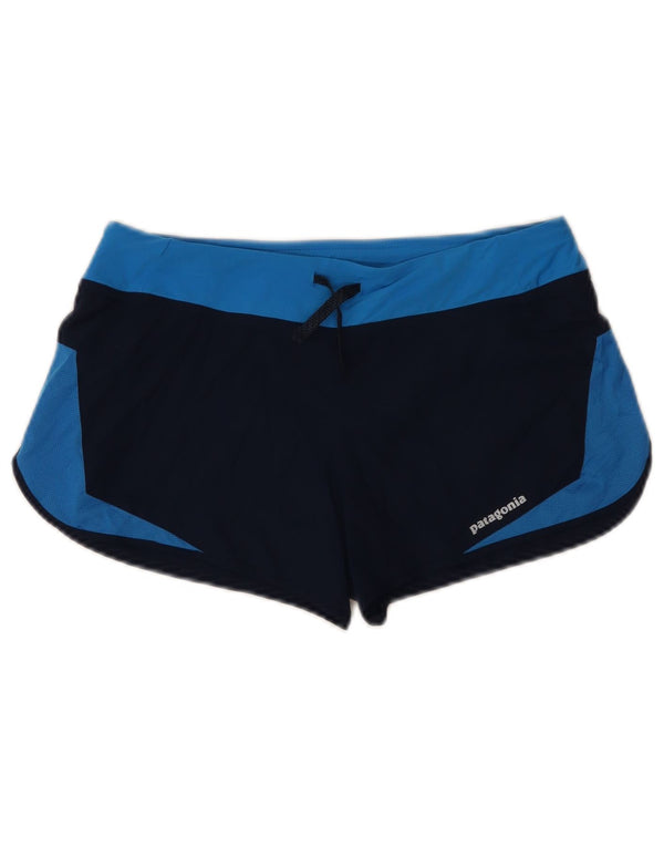 Patagonia Womens Sport Shorts UK 6 XS Navy Blue Colourblock Polyester