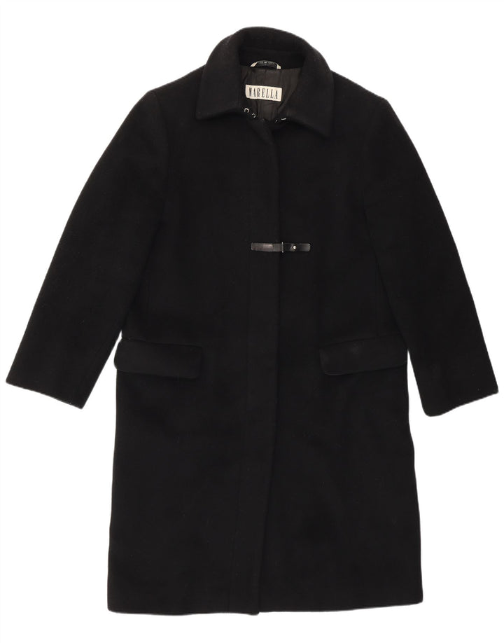 Marella Womens Overcoat UK 12 Medium  Black Virgin Wool