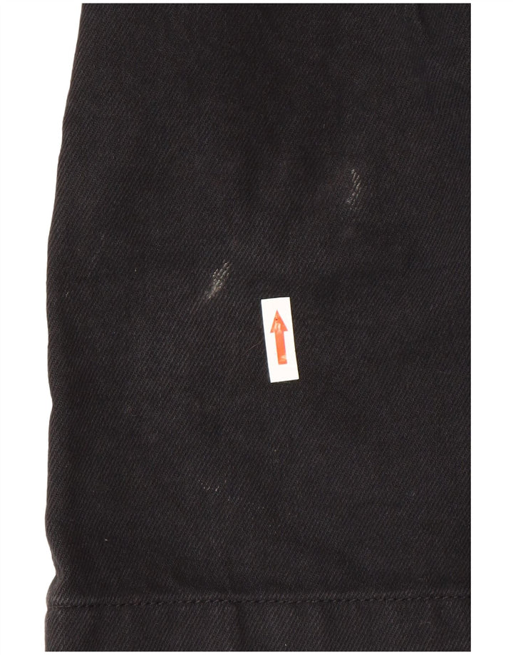 Topshop Womens Denim Skirt UK 10 Small W26 Black