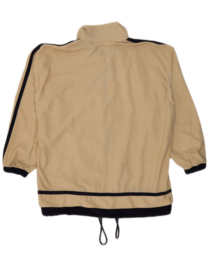 Diadora Mens Graphic Tracksuit Top Jacket Medium Beige Colourblock