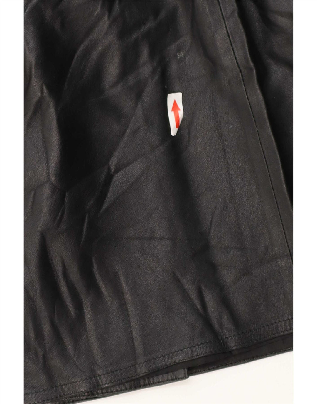 Vintage Womens Leather Skirt W28 Medium Black