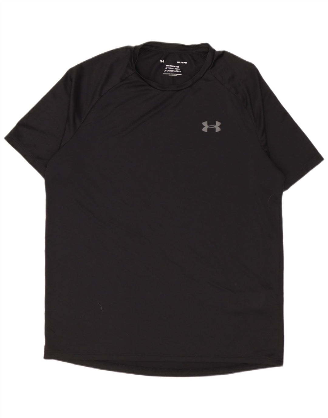 Under Armour Mens T-Shirt Top Medium Black Polyester