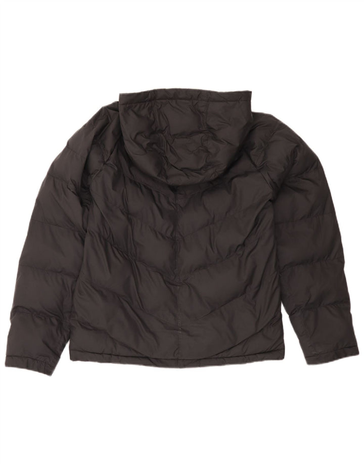 Nike Boys Hooded Padded Jacket 13-14 Years XL Black Polyester