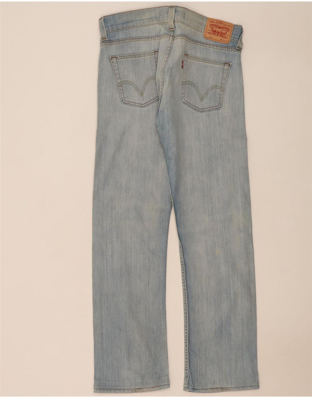 Levi's Womens 506 Straight Jeans W34 L32 Blue Cotton