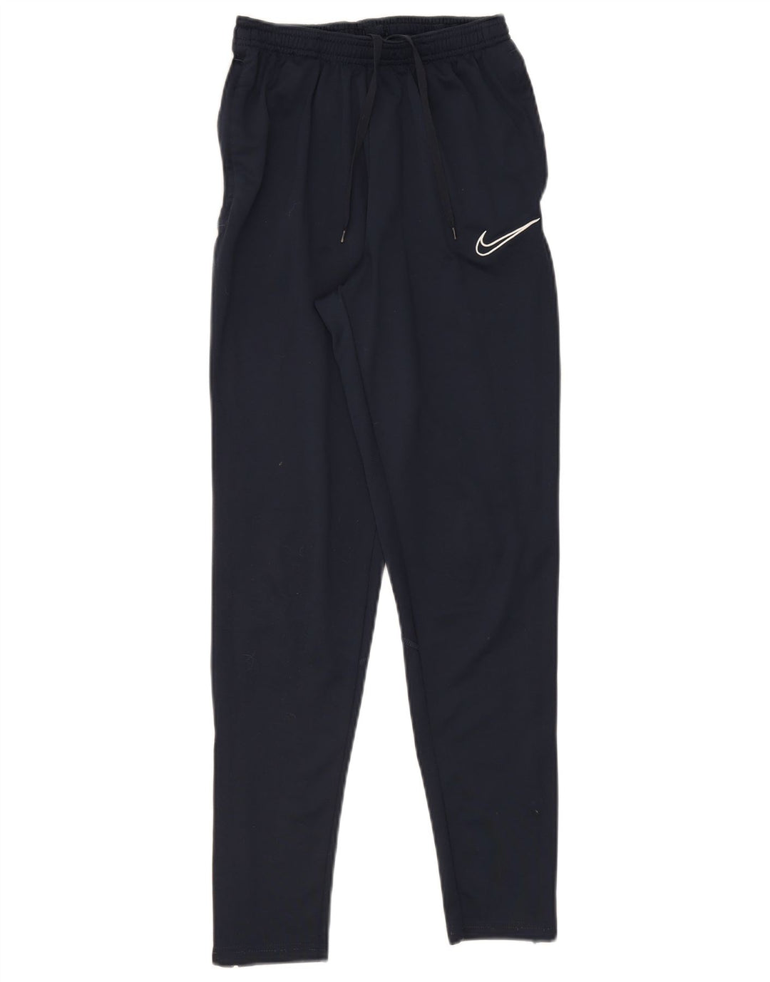 NIKE Mens Dri Fit Tracksuit Trousers Small Navy Blue Colourblock Polyester