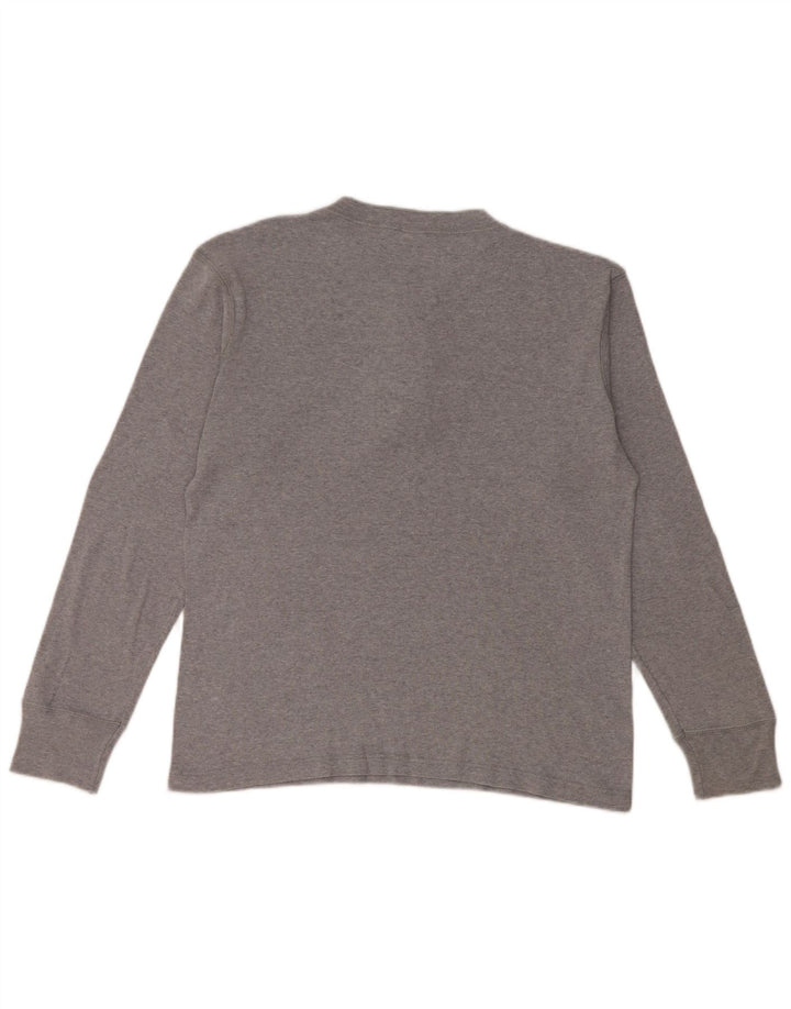 Levi's Mens Top Long Sleeve Large Grey Cotton