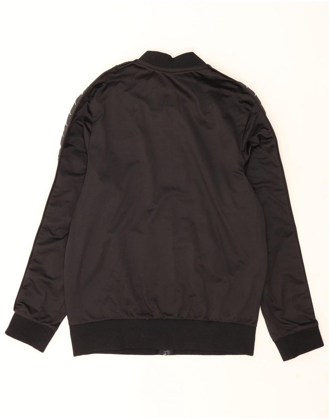 Kappa Mens Graphic Tracksuit Top Jacket Large Black Polyester