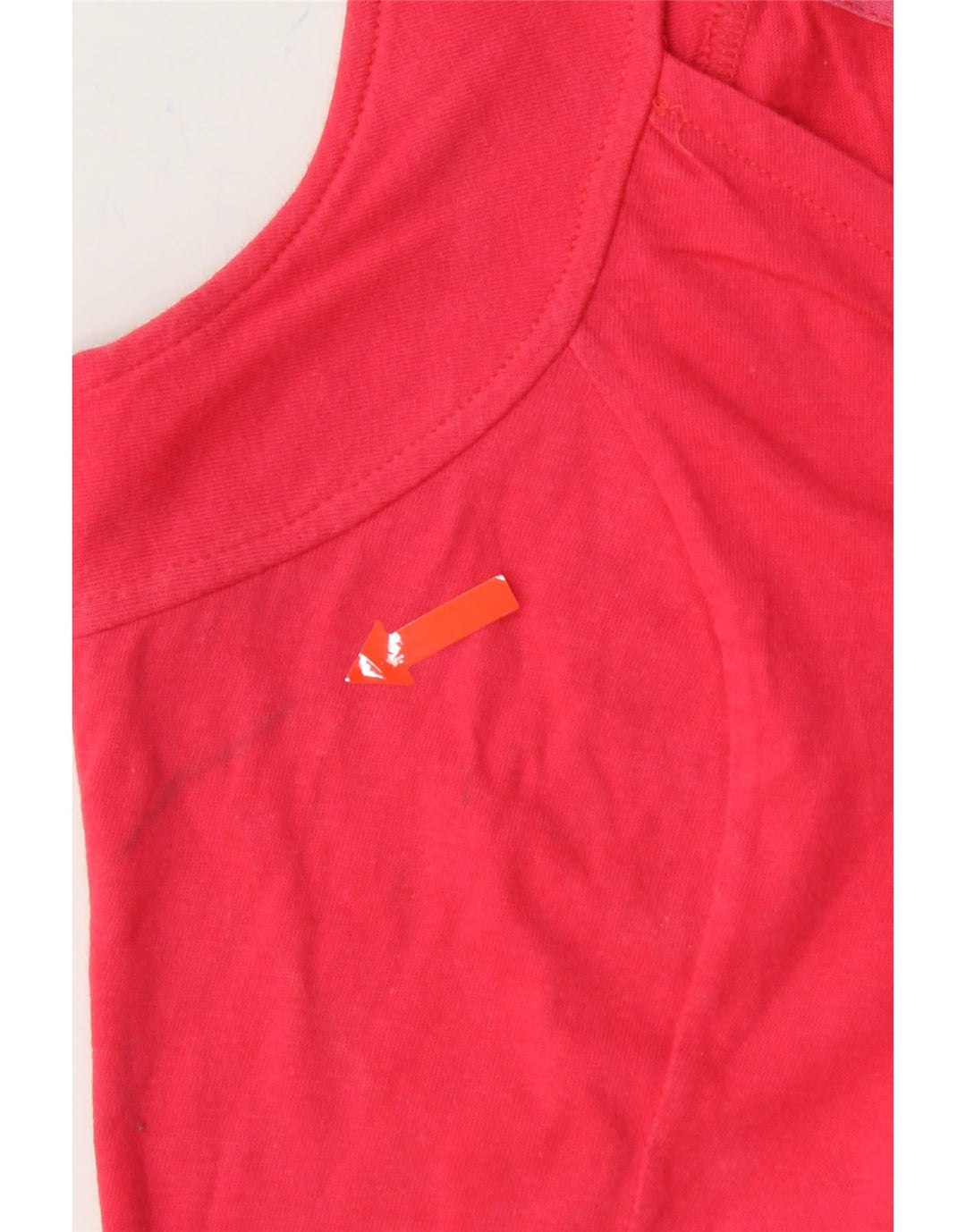 BENETTON Womens Cami Top UK 10 Small Pink Cotton Vintage Benetton and Second-Hand Benetton from Messina Hembry 