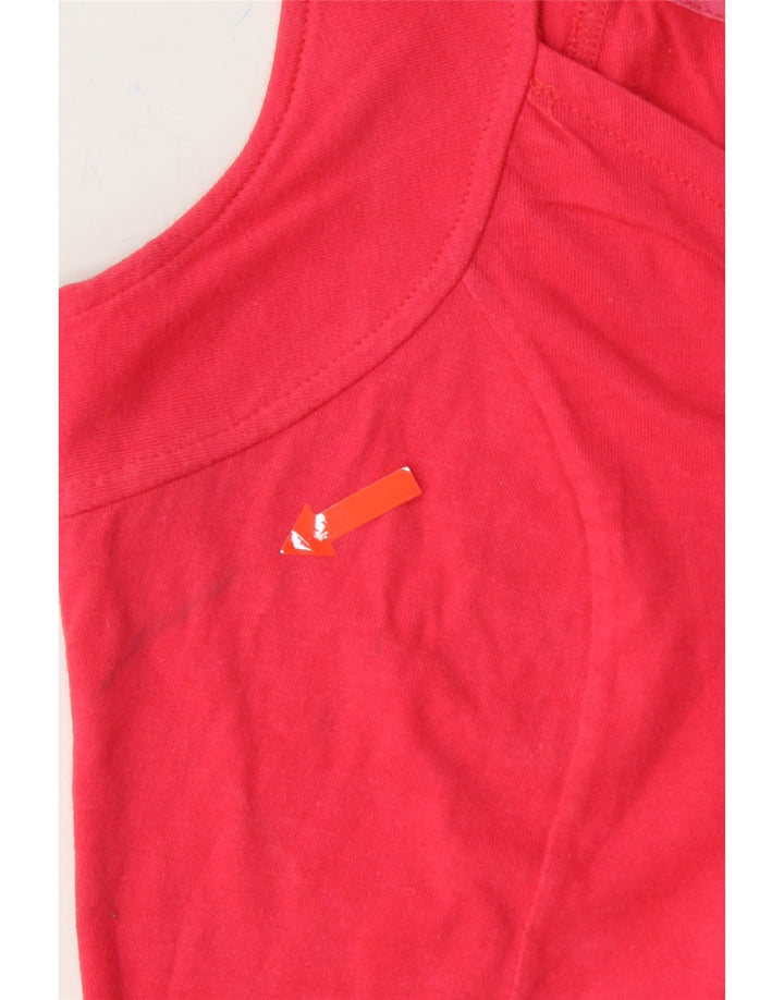 BENETTON Womens Cami Top UK 10 Small Pink Cotton Vintage Benetton and Second-Hand Benetton from Messina Hembry 