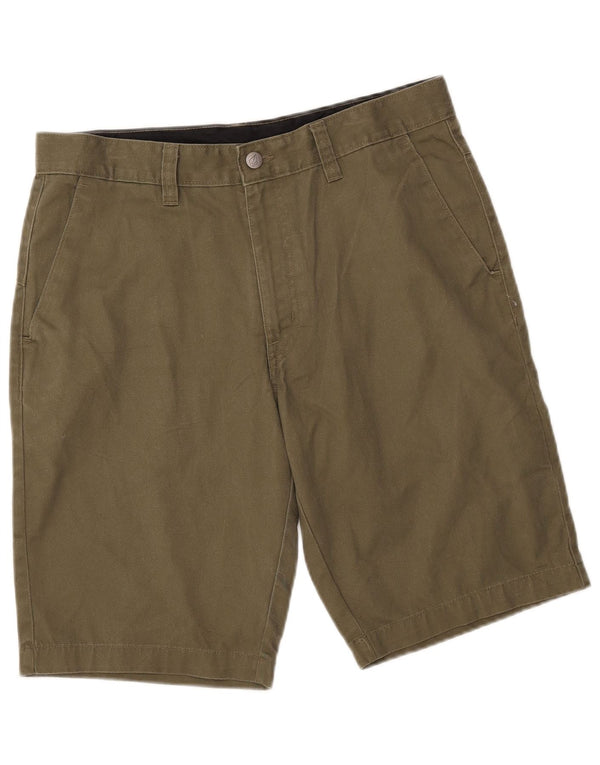 VOLCOM Mens Chino Shorts W32 Medium Khaki Polyester