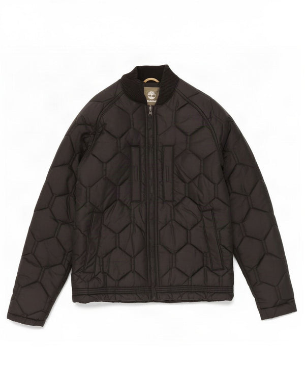 Timberland Mens Quilted Jacket UK 36 Small Black Nylon